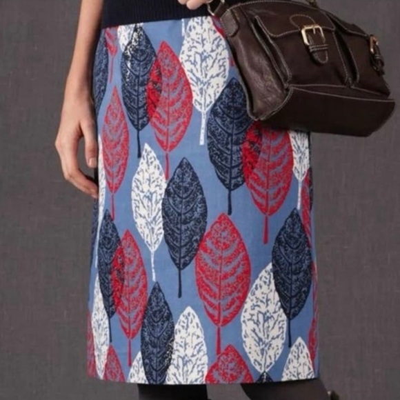 Boden Dresses & Skirts - Boden Slight A-line Pencil Leaf Skirt